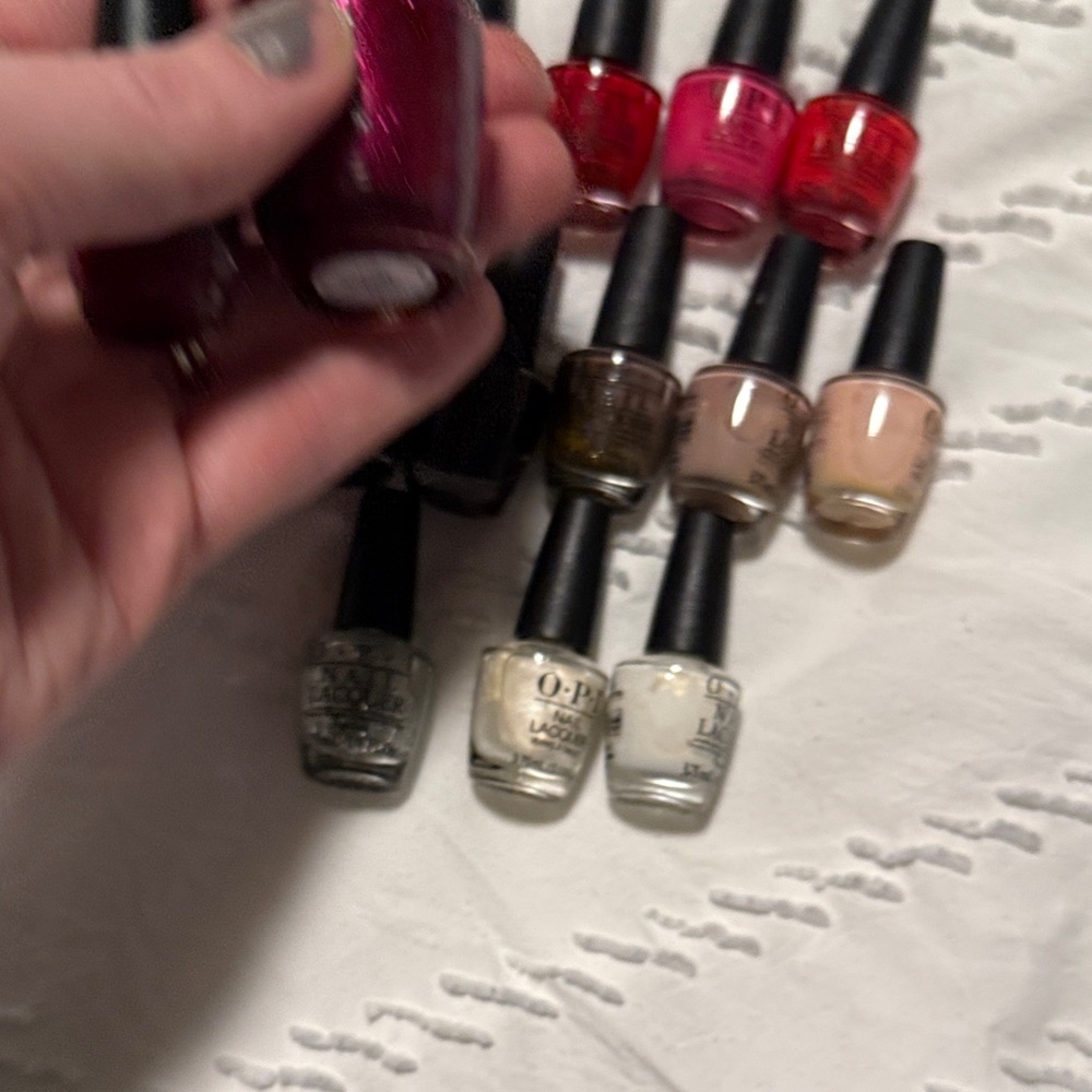 OPI Nail Polish Collection - Burgundy, Pink, Black, Nude, Silver, White - Picture 8 of 9